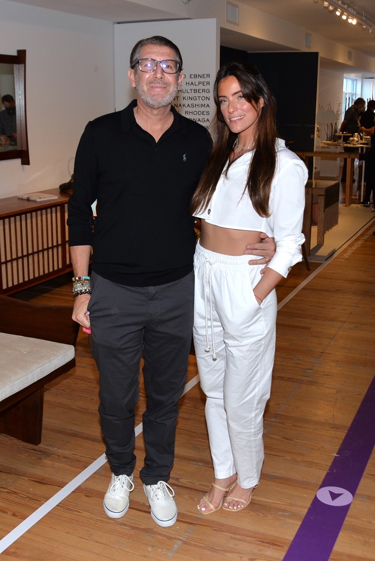 Michael Capponi and Zoe Robins at Design Miami/ in the Moore Building in the Miami Design District