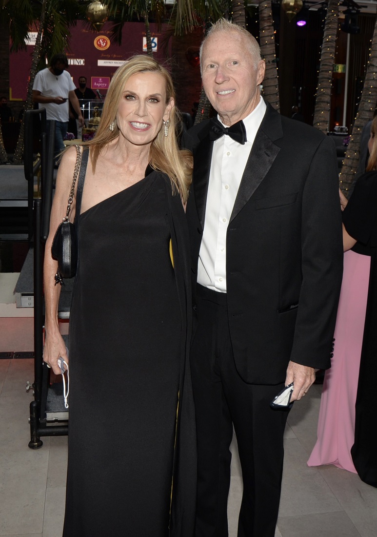 Nancy Batchelor and Jon Batchelor at the 2021 Women of Tomorrow gala at the Setai on Miami Beach