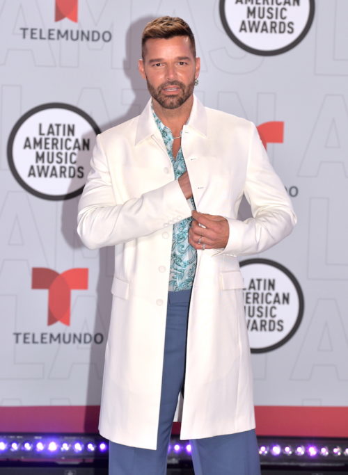Ricky Martin at the 2021 Latin AMAs at the BB&T Center
