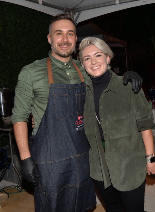 Host Jon Andrade and Eileen Andrade at Croquetas & Craft Cocktails in the Miami Design District at the 20th South Beach Wine and Food Festival