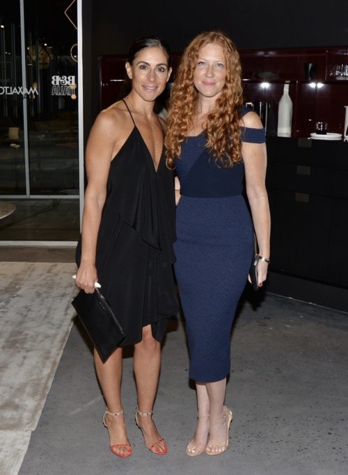 Alisha Serras and Shifra Silverstein at the B&B Italia Borea Outdoor Collection launch in the at Miami Design District