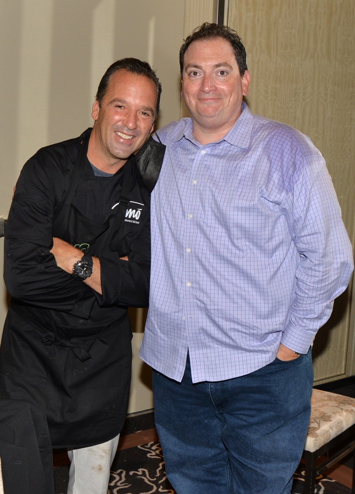 Chef Tim Andriola, Larry Carrino at the annual Diabetes Research Institute's Out of the Kitchen event at the St Regis Bal Harbour