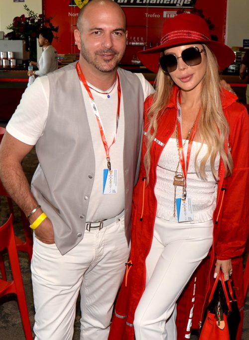 Garret and Patricia Hayim of Ferrari of Ft Lauderdale at Ferrari Challenge weekend at Homestead-Miami Speedway