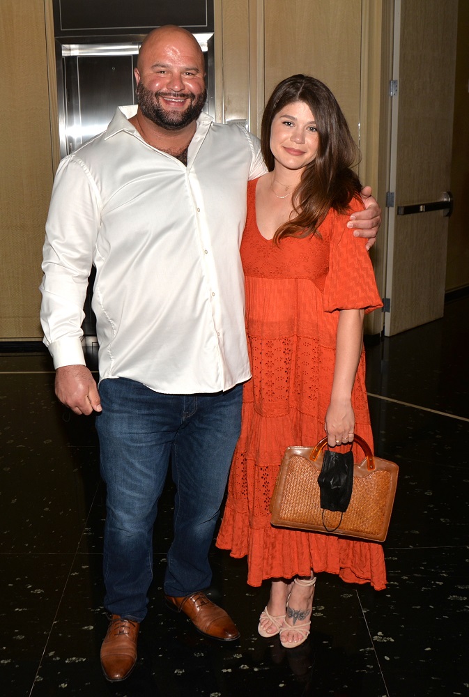 Janine and fireman Derek Kaplan at the annual Diabetes Research Institute's Out of the Kitchen event at the St Regis Bal Harbour