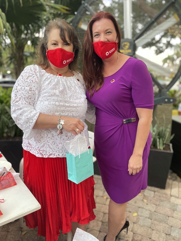 Red Cross Greater Miami and The Keys board chair Libby Witherspoon and Susan Carriegos