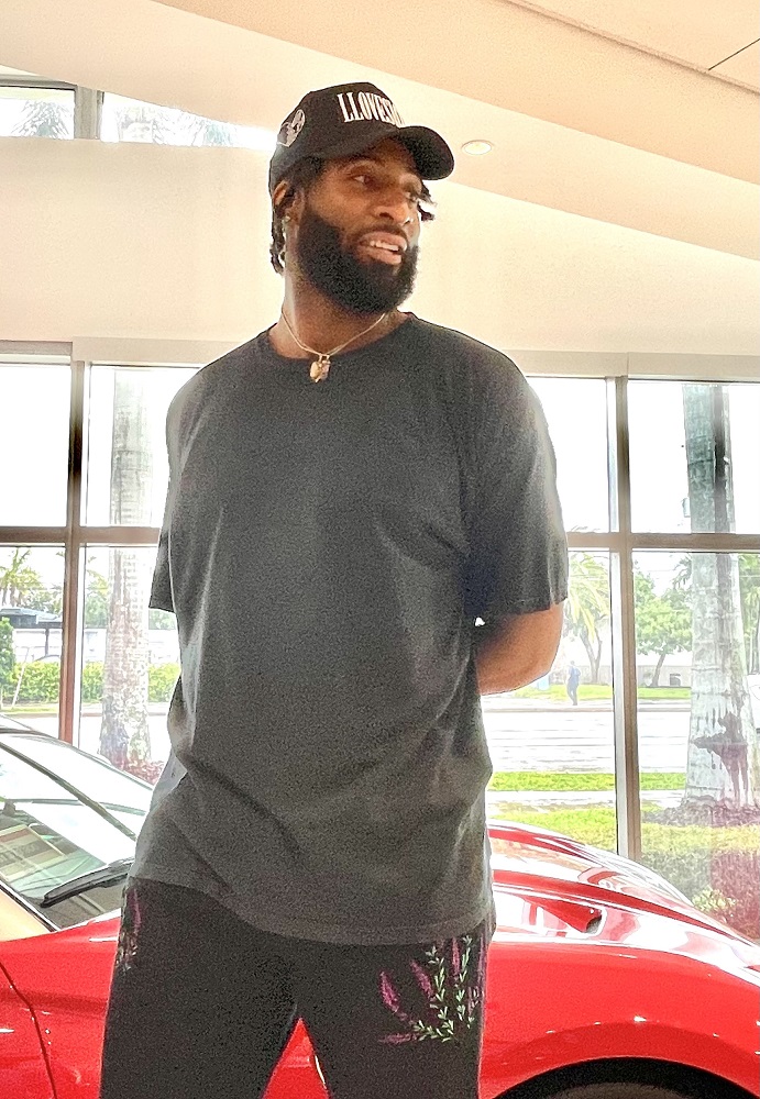 LA Lakers star Andre Drummond visits Ferrari of Ft Lauderdale