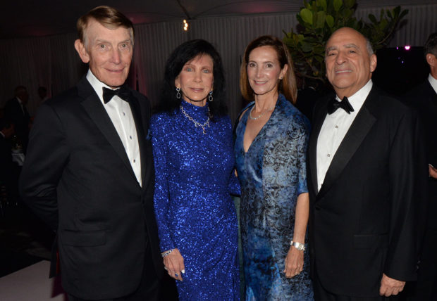 Dan and Trish Bell with Eugenio & Frances Sevilla Sacasa at the Fairchild's Gala in the Garden