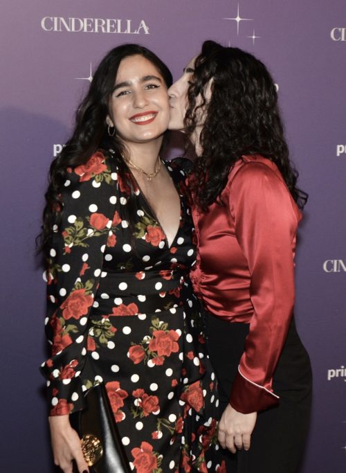 Genemy Hernandez and Emily Estefan at the Amazon Prime Video Cinderella premiere at Vizcaya.