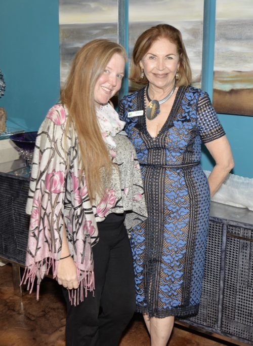 Janel and Sheila Kuhl at the kick off reception for the Ronald McDonald House 12 Good Men luncheon at the Grove Gallery and Interiors showroom.