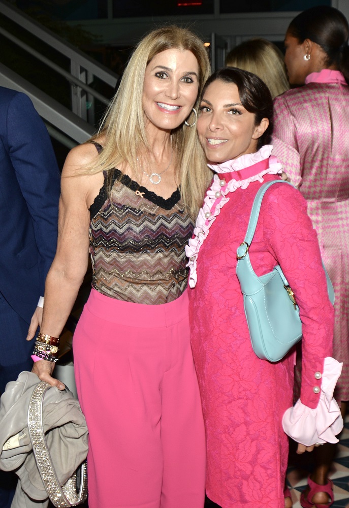 Lori Sobel, Jessica Levine at Drink in Pink fundraiser at Como Como at the Moxy South Beach. Event is for support of Breast Cancer Research at the Hadassah Medical Organization