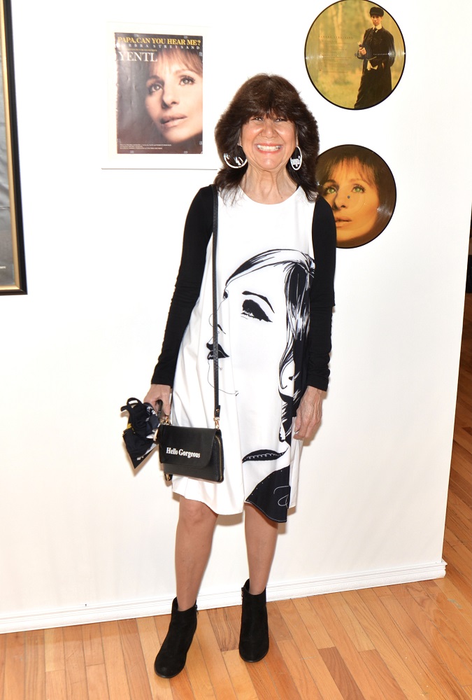 Robin Lipman at the opening of Hello Gorgeous, Barbra Streisand Exhibit at the FIU Jewish Museum on Miami Beach