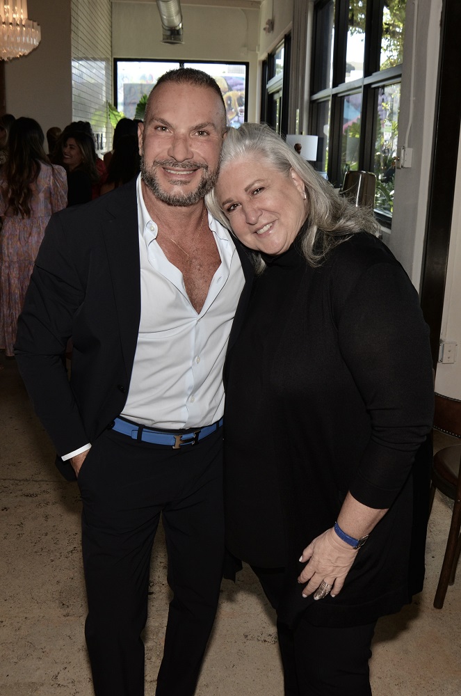 Farid Moussallem and Elenor Parkinson at the 6th annual No More Tears luncheon at Doya in Wynwood