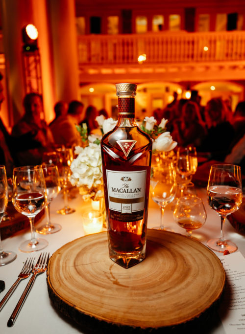 Table settings from the Macallan dinner