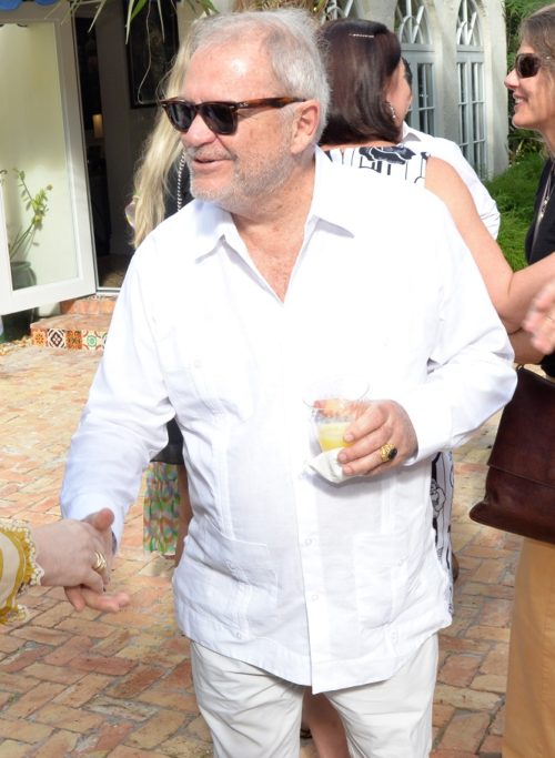 Artist Julio Larraz at the Coral Gables Museum Miami Art Week brunch in honor of artist Julio Larraz at the home of Jose Valdes-Fauli.