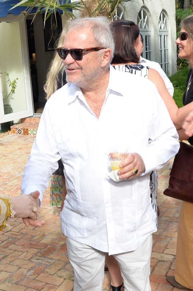 Artist Julio Larraz at the Coral Gables Museum Miami Art Week brunch in honor of artist Julio Larraz at the home of Jose Valdes-Fauli.