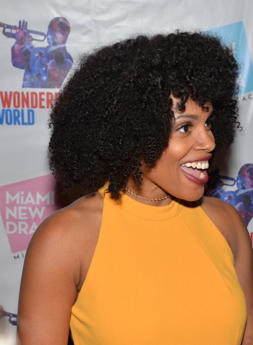 Aurelia Michael at opening night for A Wonderful World by Miami New Drama at the Colony Theater on Miami Beach