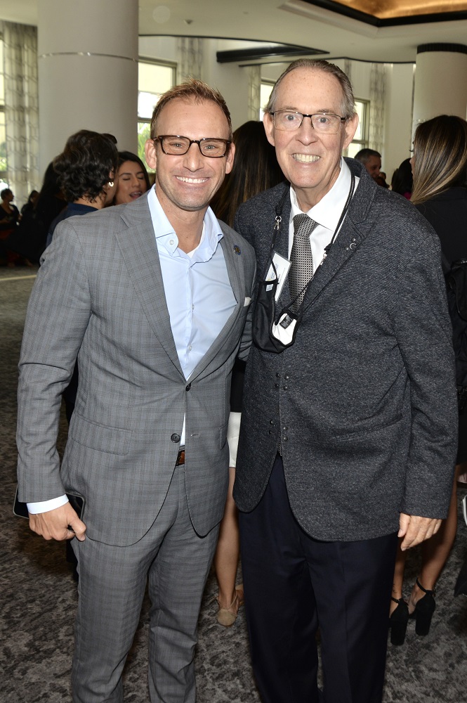 State Representative Michael Grieco and Jerry Libbin at the Miami Beach Chamber of Commerce Badass Women of the Year Awards luncheon at the Loews Miami Beach