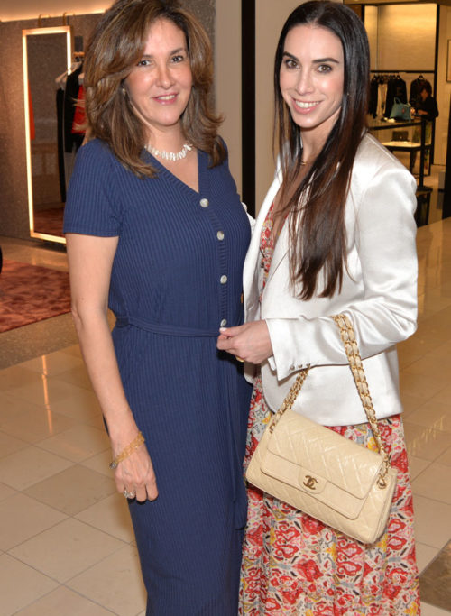Claudia Luna and Natasha Andrade at the Jackson Foundation luncheon at Neiman Marcus Coral Gables