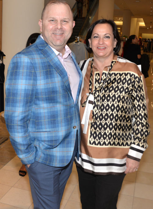 lias Synalovski and  Silvia Fortun at the Jackson Foundation luncheon at Neiman Marcus Coral Gables
