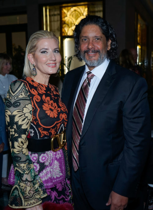 Marile lopez and Jorge luis lopez at the Bal Harbour Shops ACCESS Among the Flowers event recognizing the Buoniconti Fund to Cure Paralysis’ Women of Substance & Style Honorees