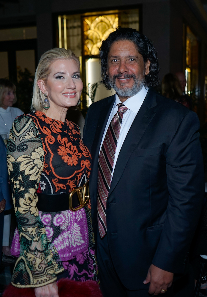 Marile lopez and Jorge luis lopez at the Bal Harbour Shops ACCESS Among the Flowers event recognizing the Buoniconti Fund to Cure Paralysis’ Women of Substance & Style Honorees