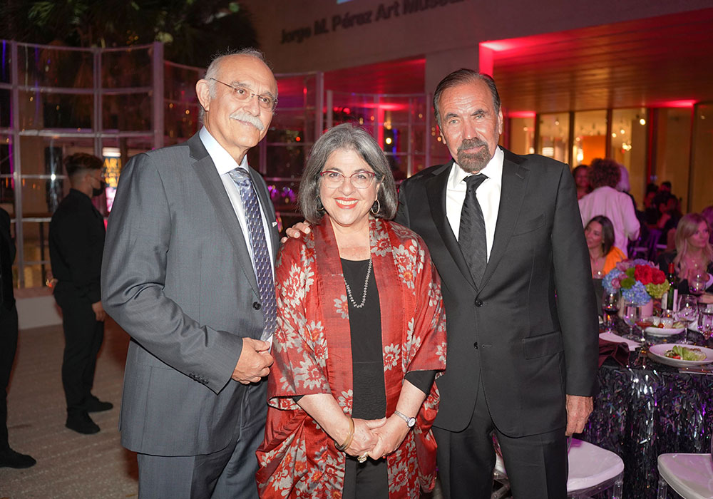 Robert Cava, Mayor Daniella Levine Cava, Jorge M. Perez (Photo by World Red Eye)