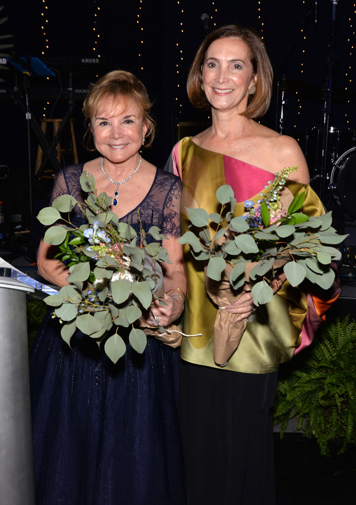 Swanee DiMare and Frances Sevilla-Sacasa at the 2022 Fairchild Gala