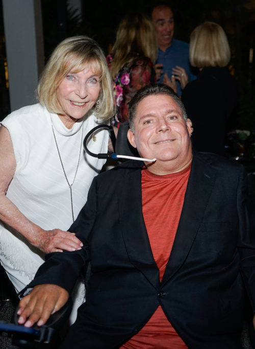 Terry Buoniconti and Marc Buoniconti at the Bal Harbour Shops ACCESS Among the Flowers event recognizing the Buoniconti Fund to Cure Paralysis’ Women of Substance & Style Honorees