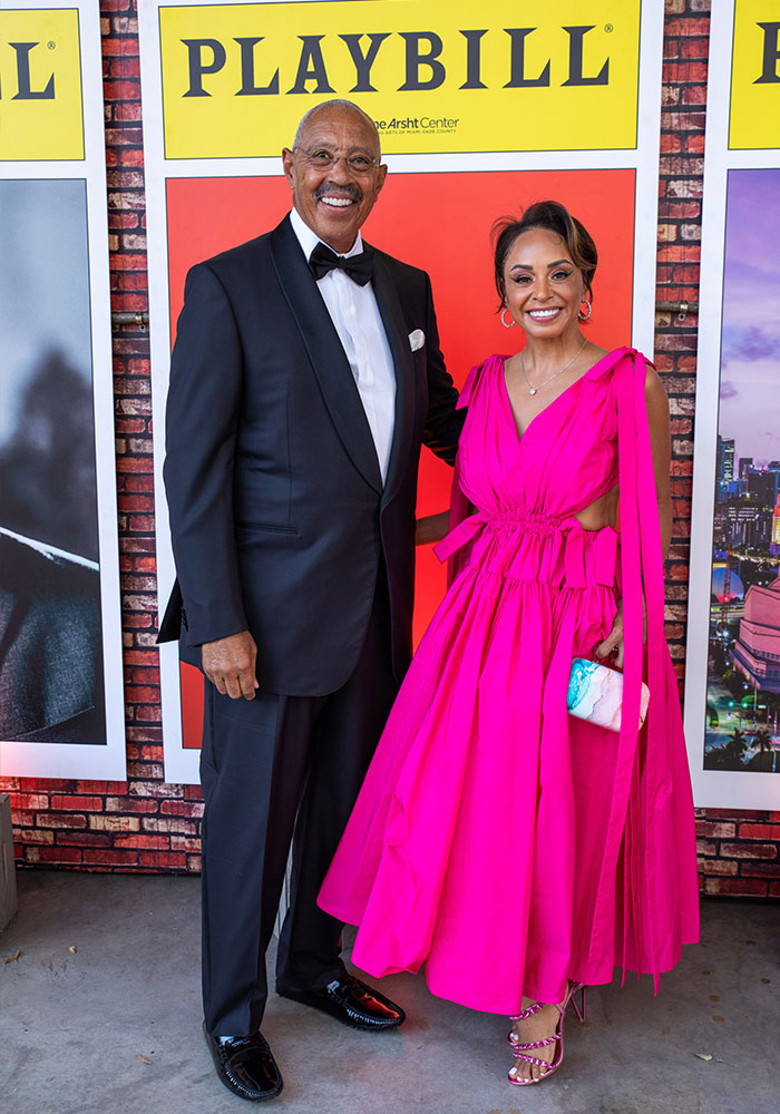 Eric G. Johnson & Holly Gaines grace the cover of Playbill at the 16th Anniversary Adrienne Arsht Center Gala (photo by WRE)