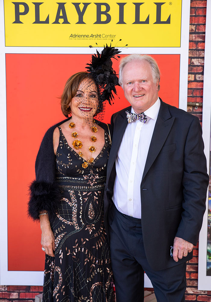 Beatriz & Graham Bolton arrive for a Roaring Twenties celebration at the 16th Anniversary Adrienne Arsht Center Gala (photo by WorldRedEye.com)