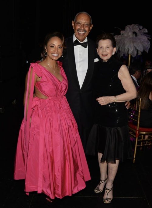 Holly Gaines, Eric G. Johnson, and Adrienne Arsht at the 16th Arsht Center Gala