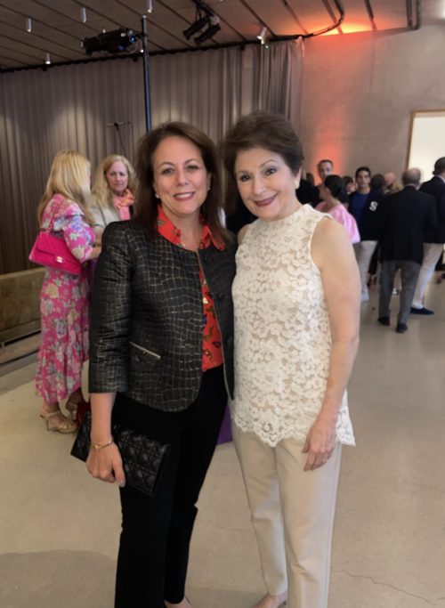 PAMM board member Laura Kaplan and the museum's general counsel Thérèse Vento at the VIP opening for "Marisol and Warhol Take New York"