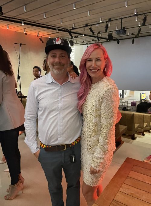 Adam and Alexa Wolman at PAMM for the VIP opening of "Marisol and Warhol Take New York"