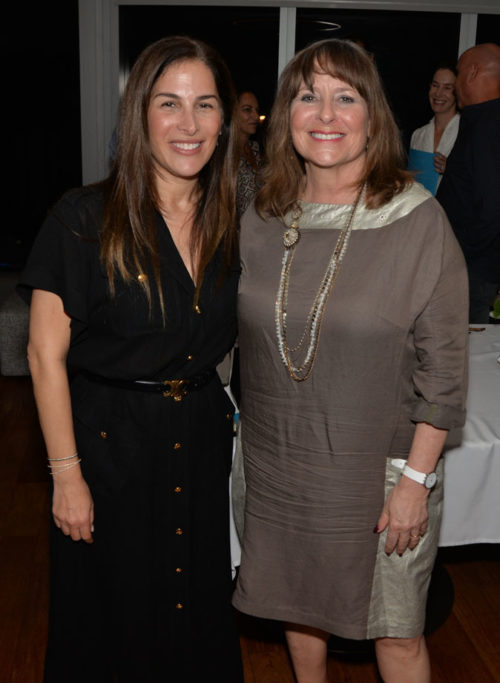 Leslie Benitah and Gail Asper at the Hamakom World Jewish Museum event at Jade Ocean