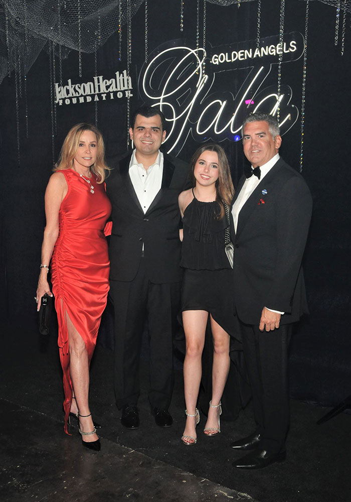 Gina, Nicholas, Daniella, and Frank Milton, representing the José Milton Foundation, Grand Seraphim