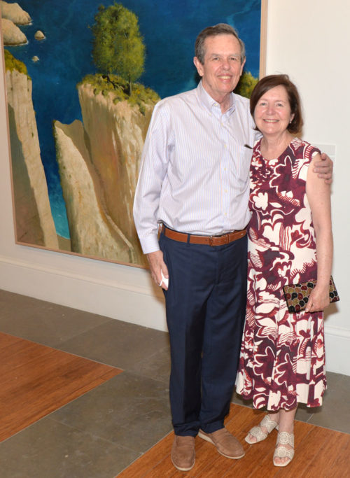 -Juan and Lucrecia Loumiet at the closing event for Julio Larraz "The Kingdom We Carry Inside" exhibition at the Coral Gables Museum