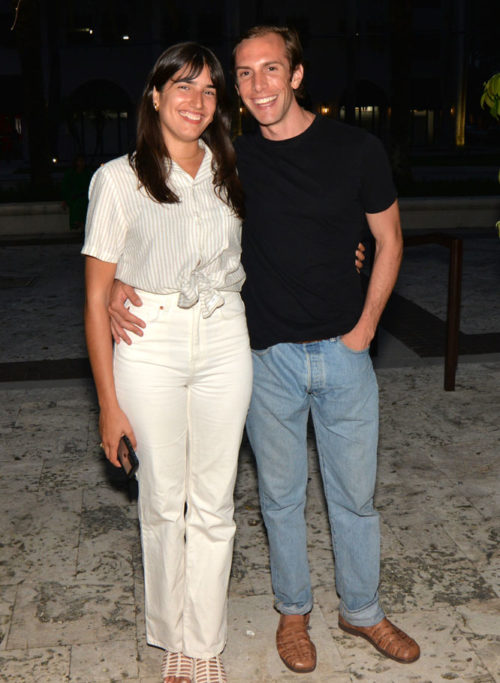 Laura and Blaise Bevilacqua at the closing event for Julio Larraz "The Kingdom We Carry Inside" exhibition at the Coral Gables Museum