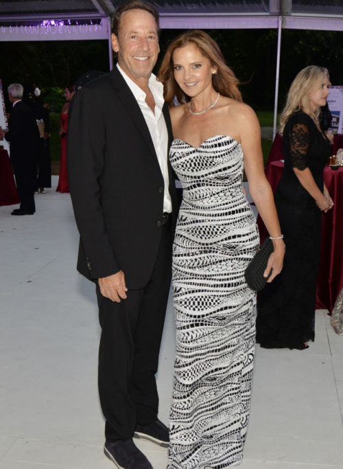Michael Comras and Daniela Swaebe at the 25th Anniversary of the Women of Tomorrrow Gala at the Ancient Spanish Monastery