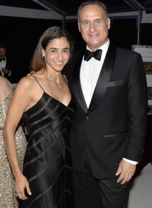 Nicole Sayfie and Jose Diaz-Balart at the 25th Anniversary of the Women of Tomorrrow Gala at the Ancient Spanish Monastery