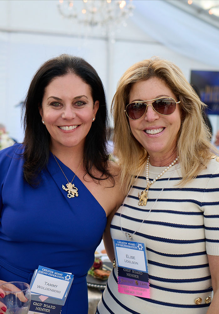 Women's Philanthropy President Tammy Woldenberg and Women's Philanthropy Chair Elise Udelson