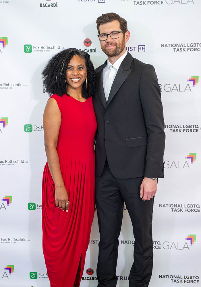 Kierra Johnson and Billy Eichner