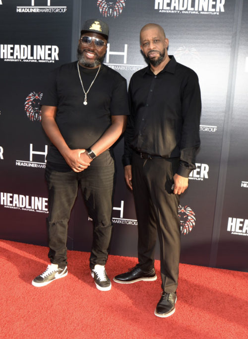 Bobby Metelus and Shack Milhomme at the HEADLINER: The Docu-Series premiere at the Lyric Theater in Overtown