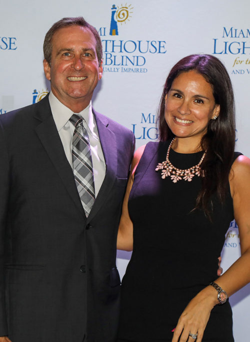 Board Director Scott Richey and Miami Lighthouse Academy Board Officer Karla Richey
