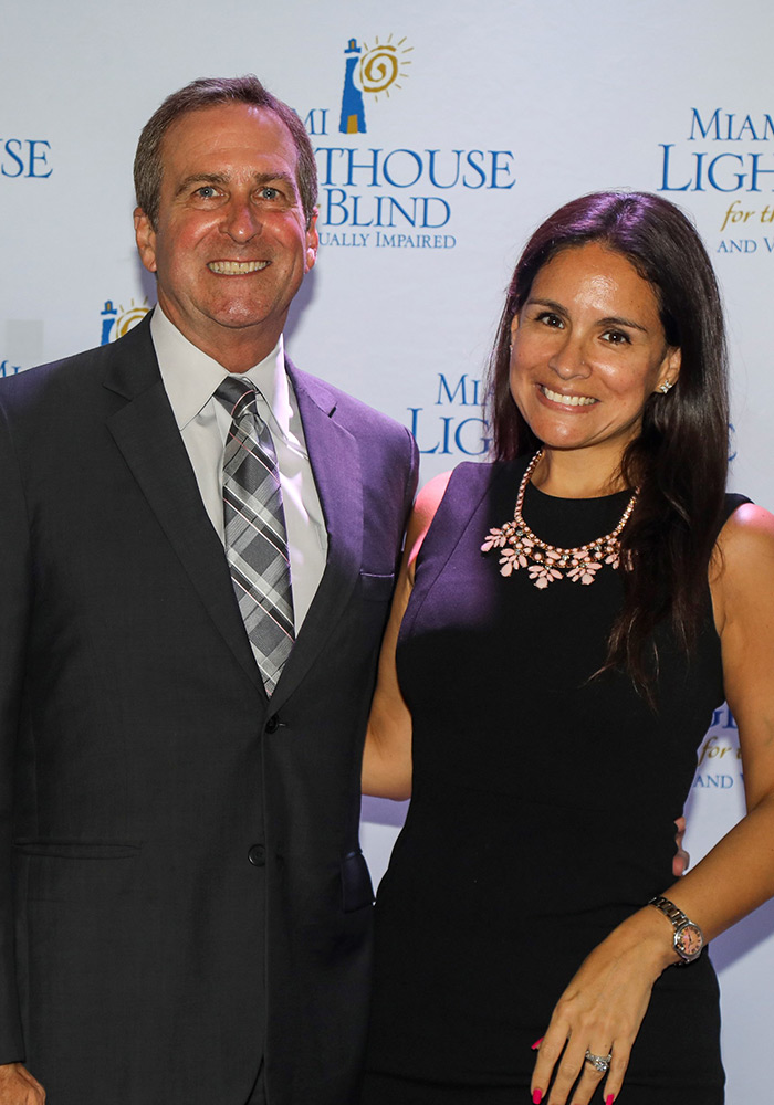 Board Director Scott Richey and Miami Lighthouse Academy Board Officer Karla Richey