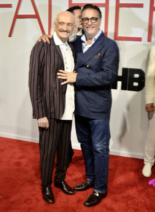 Ruben Rabasa and Andy Garcia at the Father of the Bride Miami premiere at the Tower Theater in Little Havana