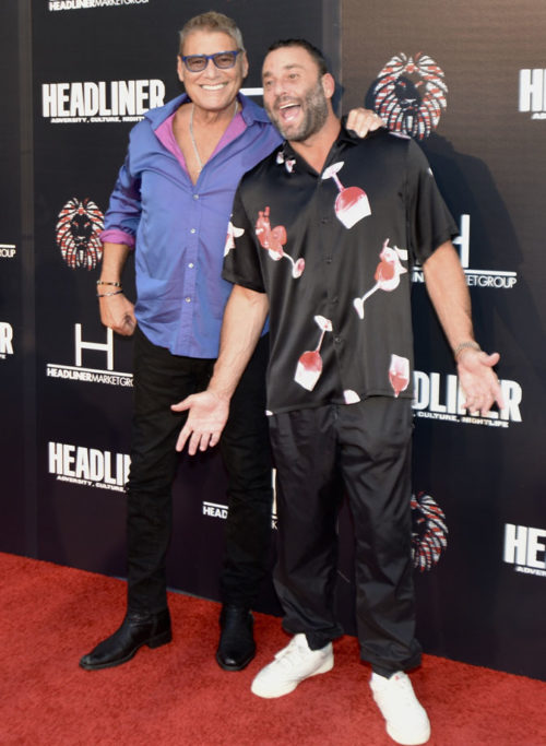 Steven Bauer and David Grutman at the HEADLINER: The Docu-Series premiere at the Lyric Theater in Overtown