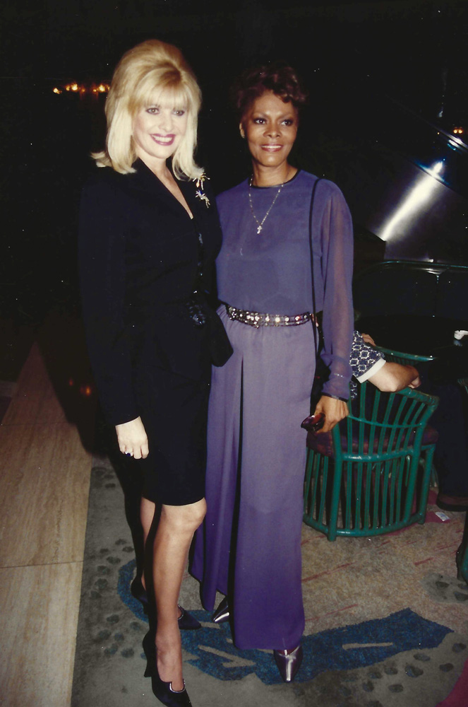 MIAMI, FL -- Ivana Trump and Dionne Warwick at the Intercontinental Hotel in the 90s in Miami, Florida from the archives.