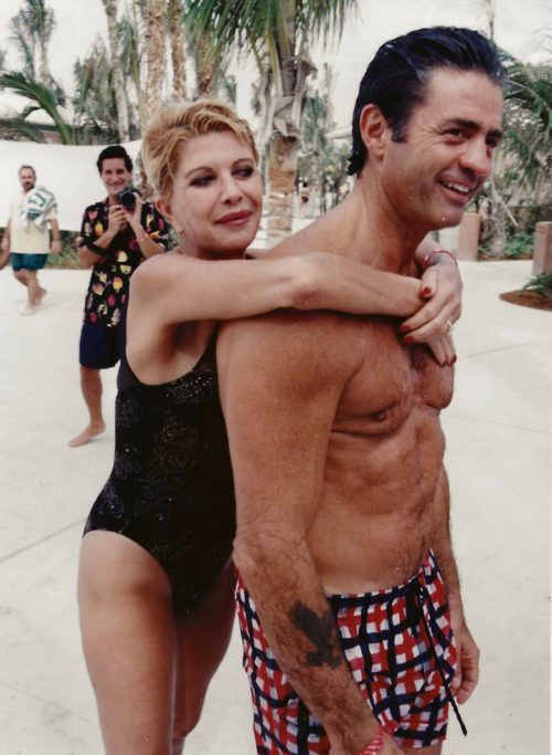 PARADISE ISLAND, BAHAMAS -- Ivana Trump and partner Roffredo Gaetani in the 90s in at Atlantis, Bahamas from the archives.