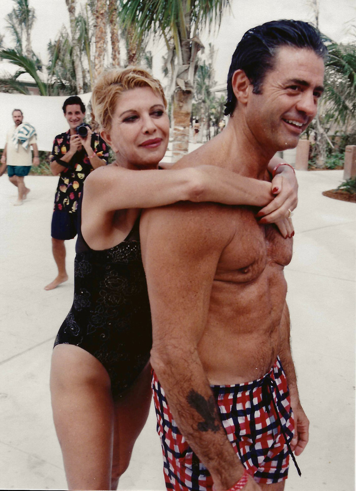 PARADISE ISLAND, BAHAMAS -- Ivana Trump and partner Roffredo Gaetani in the 90s in at Atlantis, Bahamas from the archives.