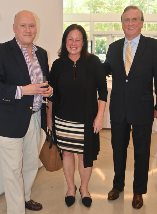 Ed Luzine, Colleen Boyle of the Fine Art Group, and Jim Davidson, Chairman and CEO of Coral Gables Trust Company